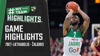 7betLietkabelis  Žalgiris  Game Highlights  20231203 [upl. by Hayne]