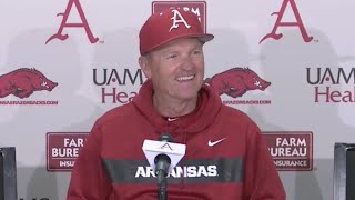 Dave Van Horn postgame  Arkansas 8 San Jose State 2 [upl. by Carlie517]