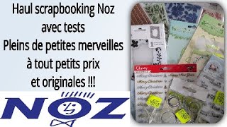 Haul Noz scrapbooking des merveilles à petits prix tuto carterie Diy scrapbooking scrap [upl. by Eetnahc640]