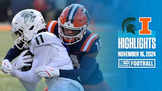 Michigan State at Illinois  Highlights  Big Ten Football  11162024 [upl. by Colin]