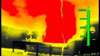 IR video of compartment fire in the burn building at EKUUsed in project for FSE 355 Fire Dynamics [upl. by Ardnal500]