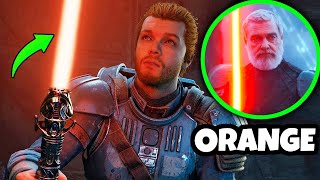 Jedi Survivor JUST EXPLAINED The Orange Lightsaber in Ahsoka Trailer [upl. by Valery]