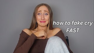 how to cry on command FAST how to fake cry [upl. by Yelnet243]