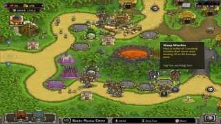 Kingdom Rush Frontiers walkthrough 28 PC Level 10 veteran mode no Bonus [upl. by Barbabas]