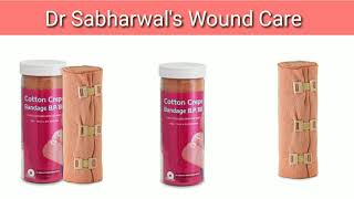 Best Cotton Crepe Bandage Dr Sabharwals Wound Care [upl. by Burns136]