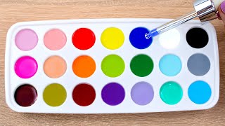 How to Create 16 New Colors from 3 Primary Colors  Satisfying Color Mixing [upl. by Nivart591]