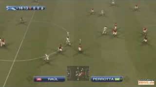 PES 2009 AS Roma vs Real Madrid Overtime  Champions League [upl. by Ahsinod]