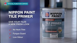 How to apply Nippon Paint Tile Primer – A Fresh New Look for Your Tiles [upl. by Lindsay]