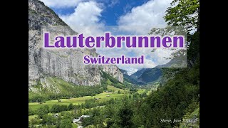 Lauterbrunnen Switzerland  Glacial valley Rocky cliffs Waterfalls  photos amp videos  Jun 2024 [upl. by Lezlie]