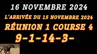 PMU QUINTÉ SAMEDI 16 NOVEMBRE 2024 À AUTEUIL RÉUNION 1 COURSE 6 DU JOUR [upl. by Babbie]