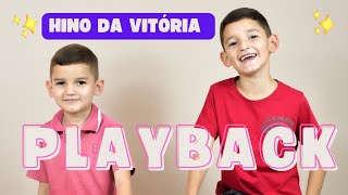 Hino da Vitória  Playback com letra JoaoLucaseDavi [upl. by Opiak]