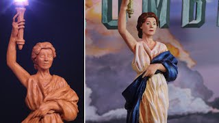 Columbia Pictures Logo Diorama  Sculpting  Timelapse [upl. by Aspasia]