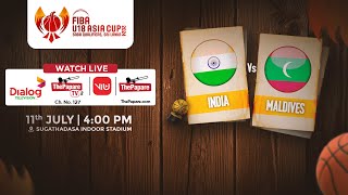 India vs Maldives  FIBA U18 Asia Cup  SABA Qualifiers 2024 [upl. by Colburn]