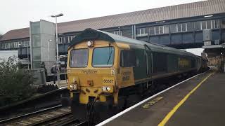 Class 66 departing Clapham Junction [upl. by Aicila413]