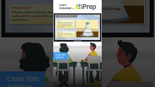 Ethanoic Acid  Carbon and Its Compounds  Science  Class 10  iPrep [upl. by Walters]