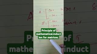 mathematical induction for matricesone example maths taylorseries probabilitymassfunction [upl. by Bee]