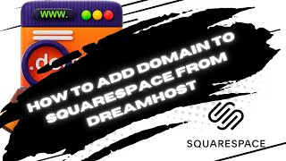 How to add domain to Squarespace from Dreamhost Step By Step 2024 [upl. by Laurance]