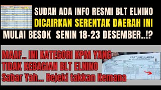 DAERAH INI MENCAIRKAN BLT ELNINO SERENTAK MULAI BESOK SENIN MELALUI POS DAN BANK BRI BNI MANDIRI BSI [upl. by Tnomal]