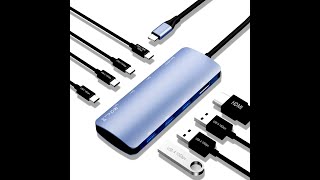 Rytaki Pro USB C to USB Hub 8in1 with 4K60Hz HDMI 3 USBC 32 Gen2 10Gbps 3 USB A 32 [upl. by Card]