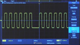 How to Set Up Oscilloscope PulseWidth Triggering Part 3 [upl. by Renwick176]