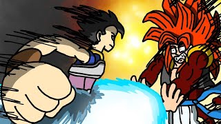 Lore accurate base Cabba vs SSJ4 Gogeta [upl. by Bathsheb545]