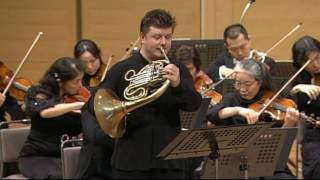 Mozart  Horn Concerto No2 I Allegro maestoso  Baborak·Ozawa·Mito Chamber Orchestra [upl. by Llerroj]