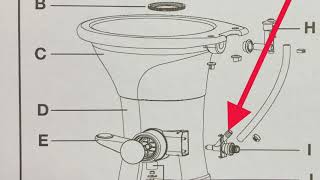 EPRO20BHS DOMETIC TOILET WATER FLOW ISSUES [upl. by Marlon]