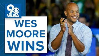 Wes Moore projected winner in Maryland governor race defeating Republican Dan Cox [upl. by Masry119]