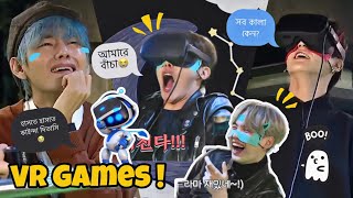 BTS Play VR Games 😂🤣 Bangla Funny Dubbing  RUN BTS [upl. by Vlada]