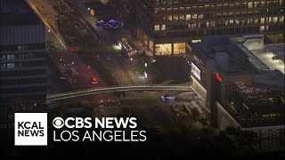 Beverly Hills police chase armed robbery suspects to Century City Mall [upl. by Ruthven809]