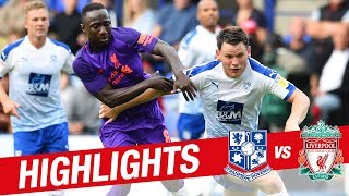 Highlights Tranmere 23 Liverpool FC  Lallana inspires friendly win [upl. by Llemar]