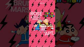 BLACKPINK ROSÉ amp Bruno Mars  APT 아파트 Crayon Shin Chan Version [upl. by Truc]