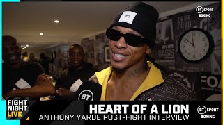 STILL LIONS IN THE CAMP 🦁 Inspirational Anthony Yarde PostFight Interview  BeterbievYarde [upl. by Aleahcim]