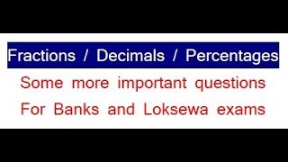 Fractions and Decimals continued [upl. by Mcgrody]