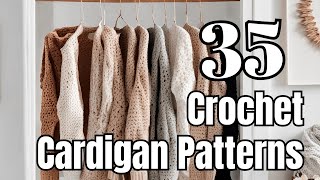 35 Free Crochet Cardigans for every season [upl. by Edmon446]