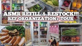 ASMR Refill amp Restock  Refrigerator Organization amp Tour  Homemaking  Lorelin Sia [upl. by Nims]