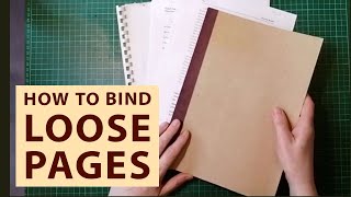 How to Bind Loose Pages Together A Simple Method [upl. by Allerim]