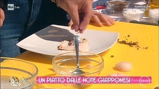 Sashimi di capesante con purea di mele al limone  Quelle brave ragazze 18072018 [upl. by Ispep25]