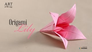 How to Fold DIY  Origami Lily [upl. by Nnaacissej]