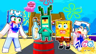 We Had To Stop Plankton From Stealing The Krabby Patty Secret Formula Spongebob Minecraft 🍔 [upl. by Tonl]