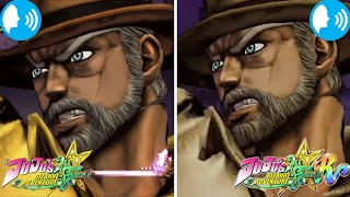 Old Joseph Joestar Old Voice VS New Voice ComparisonJoJos Bizarre Adventure All Star Battle R [upl. by Ylebmik443]