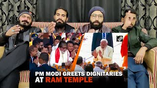 PM Modi greets Ram Temple Pran Pratishtha program attendees PakistaniReaction [upl. by Capwell]