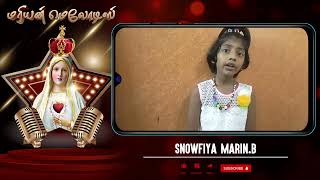 Snowfiya Marin B  மரியன் மெலோடிஸ் Mariyan Melodies 2024  YouTube Singing Contest  enaayanae [upl. by Jarv]