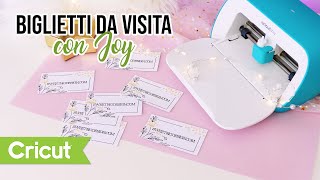 Biglietti da Visita Velocissimi con Cricut Joy [upl. by Quinn]