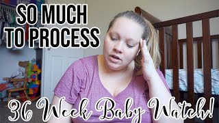 BABY WATCH AT 36 WEEKS  SO MUCH TO PROCESS  EARLY DELIVERY CONCERNS [upl. by Dellora223]