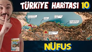 TÜRKİYENİN NÜFUS YOĞUNLUĞU Türkiye Harita Bilgisi Çalışması KPSSAYTTYT [upl. by Nauqe501]