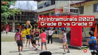 MI Intramurals 2023  Basketball Boys Grade8 vs Grade9 over time viral cabadbarancity [upl. by Asusej]