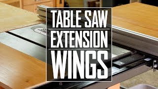 28  Table Saw Extension Wings [upl. by Rentschler]