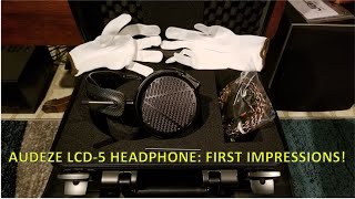 Audeze LCD5 Headphone First Impressions [upl. by Yznel]