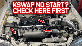 K20 K24 Swap Civic Wont Start The BIG FOUR Breakdown [upl. by Aranat]